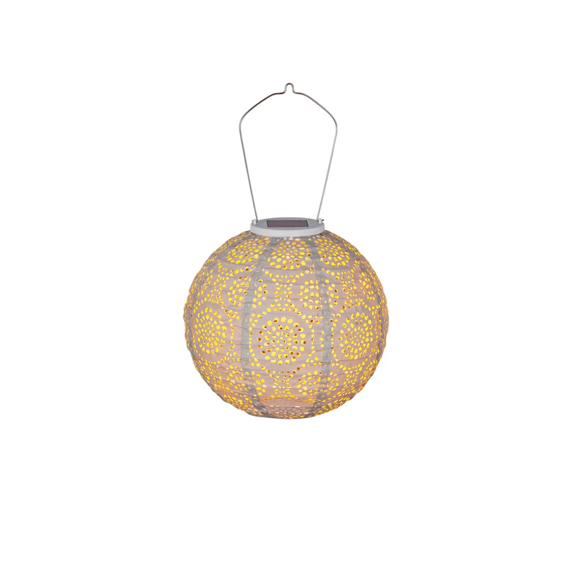 Flector LED-Solarlampion Taupe 20 cm inkl Akku
