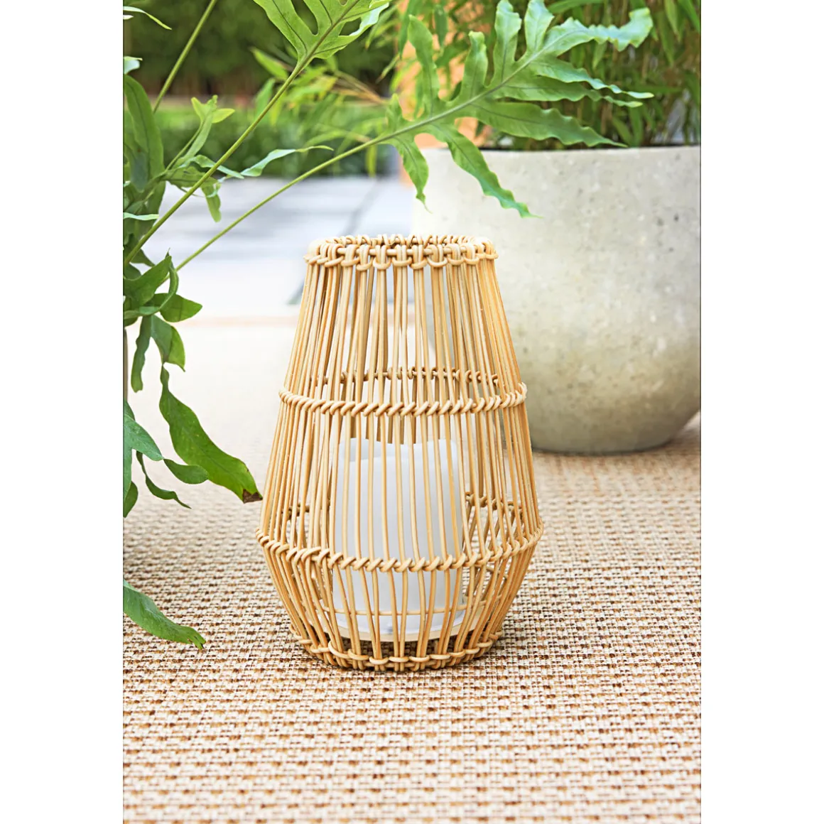 Flector Solarlaterne Bamboo Candlelight inkl Flackereffekt