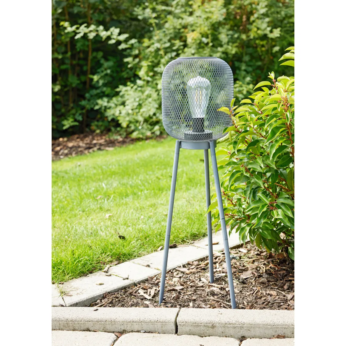 Flector Solar-Laterne Urban Nova 2in1 grau Metall warmweiße LED