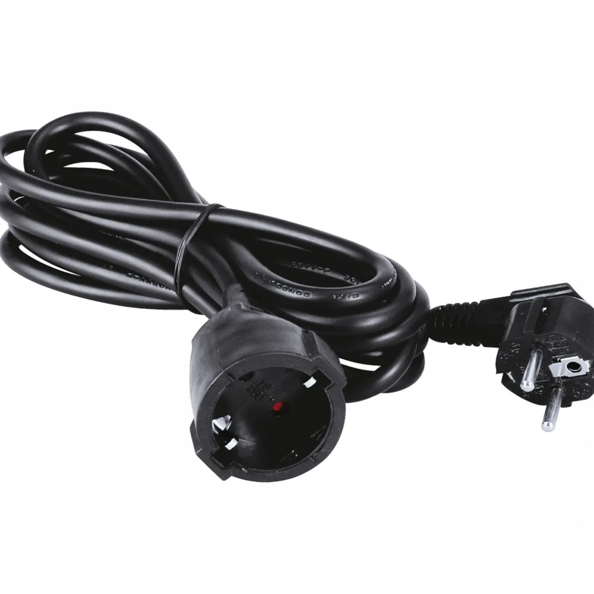 Flector Technik Schuko-Verlängerung schwarz 5 m