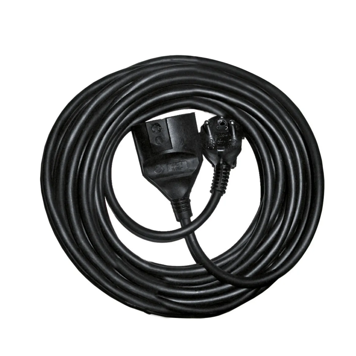 Flector Technik Schuko-Verlängerung schwarz 5 m