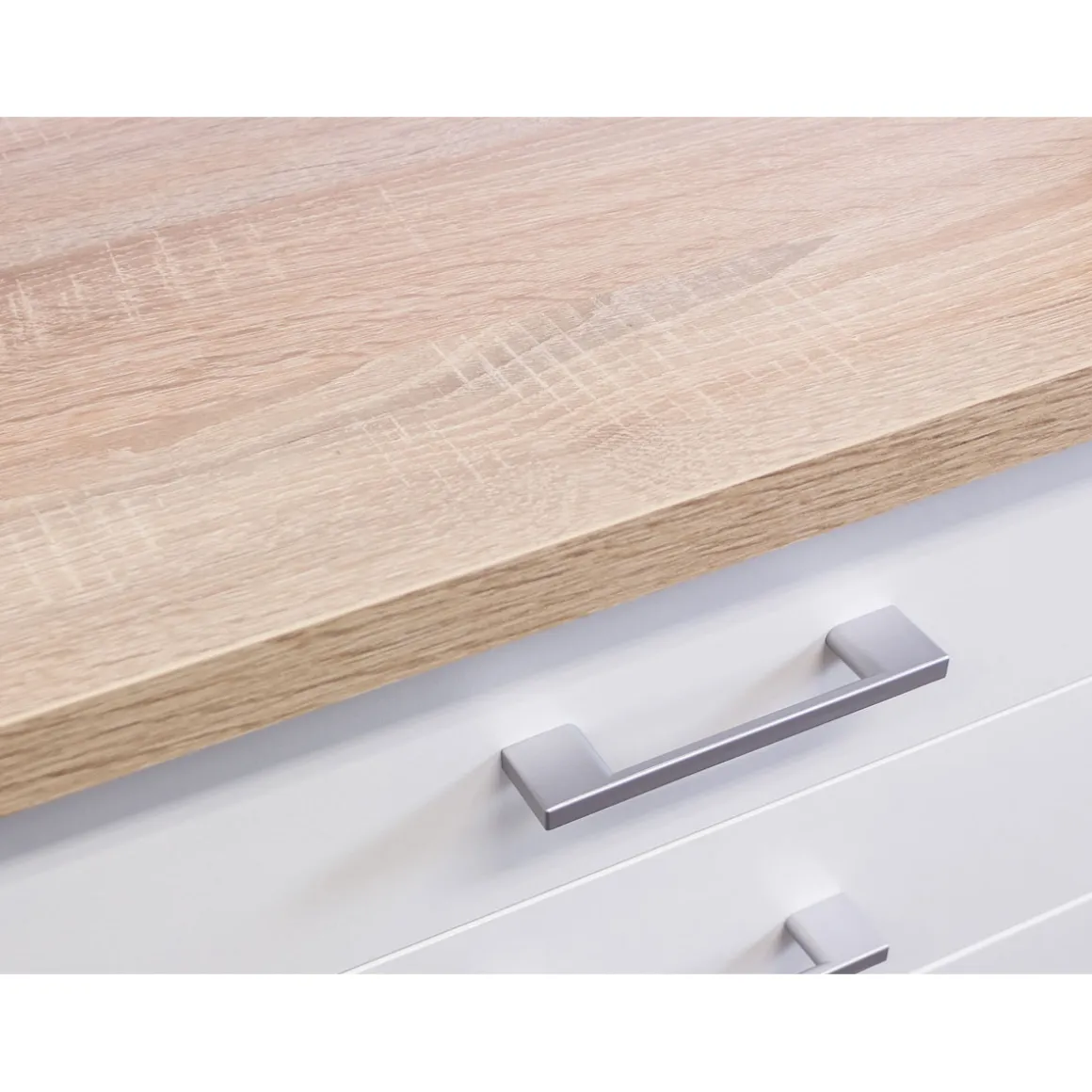 Flex-Well Arbeitsplatte „Samoa“, 220x60x2,8 cm, Sonoma Eicheoptik