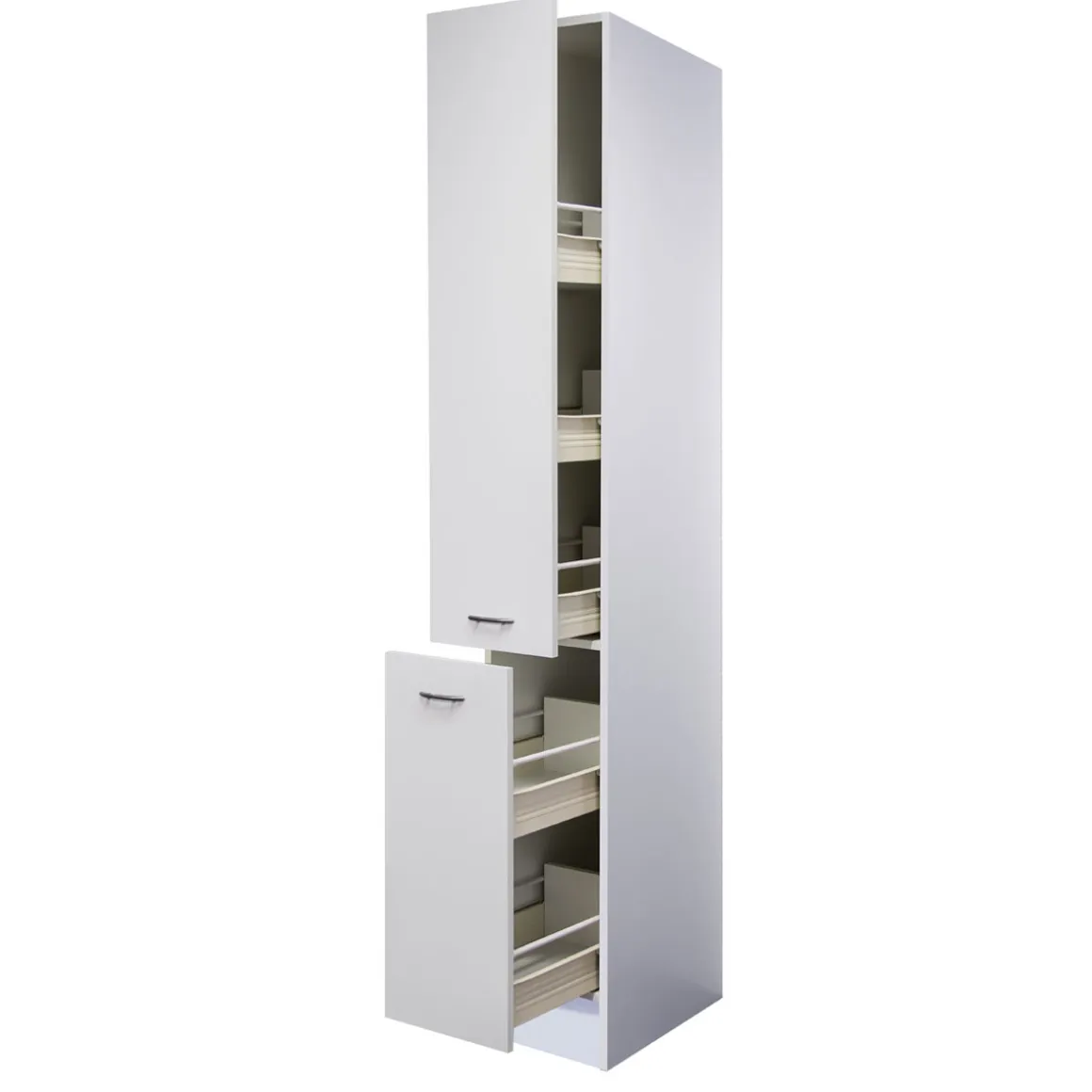 Flex-Well Küchen-Apothekerschrank „Wito“, 30x200x57,1 cm, weiß