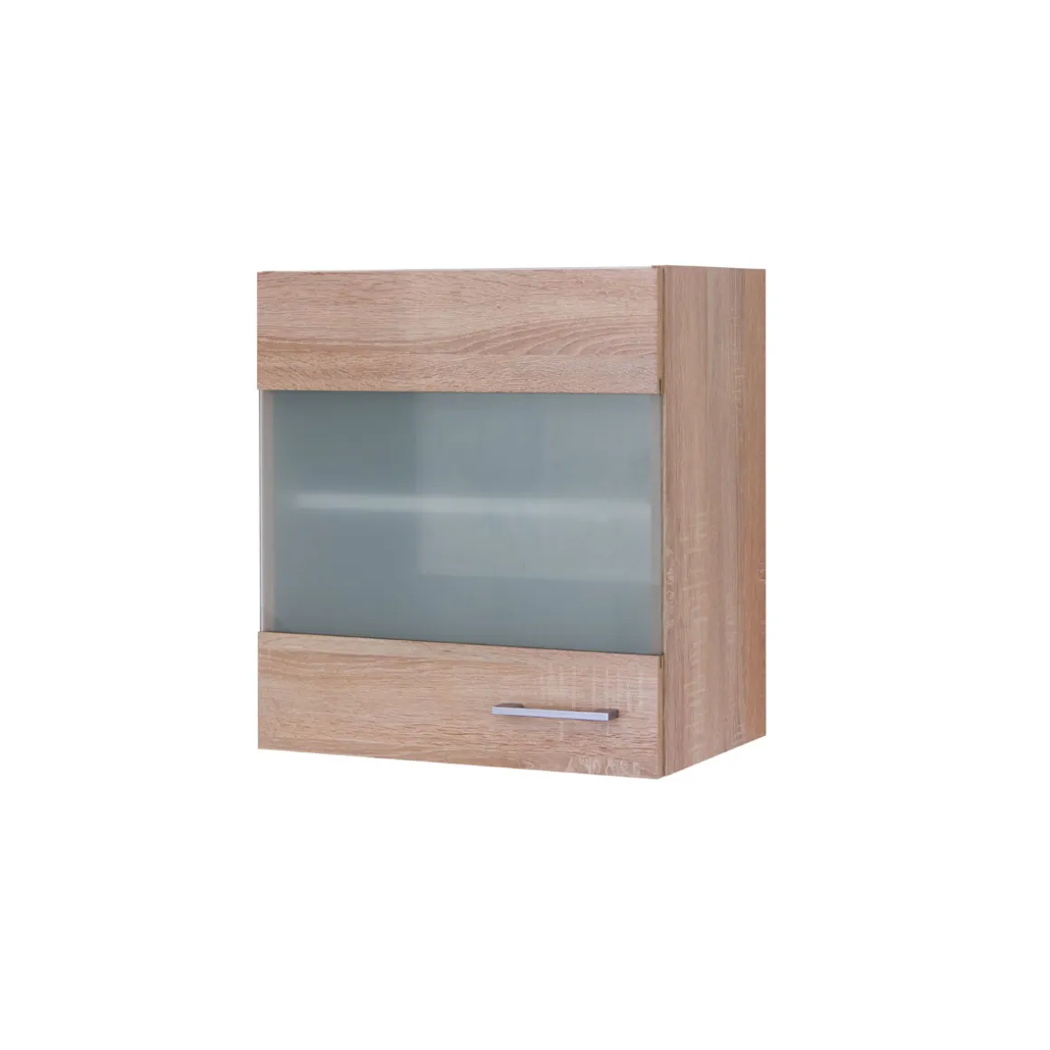 Flex-Well Küchen-Glasoberschrank „Samoa“, 50x54,8x32 cm, Sonoma Eicheoptik