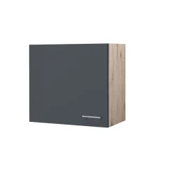 Flex-Well Küchenoberschrank „Tiago“, 60x54,8x32 cm, basaltgrau/San Remo Eiche