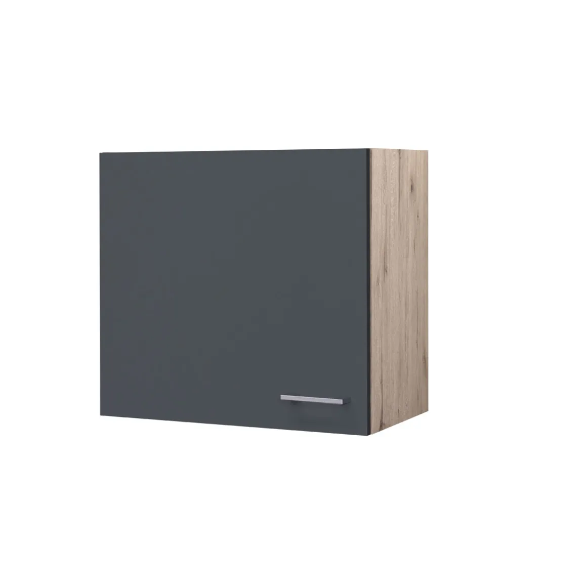 Flex-Well Küchenoberschrank „Tiago“, 60x54,8x32 cm, basaltgrau/San Remo Eiche