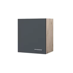 Flex-Well Küchenoberschrank „Tiago“, 50x54,8x32 cm, basaltgrau/San Remo Eiche