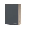 Flex-Well Küchenoberschrank „Tiago“, 60x89x32 cm, basaltgrau/San Remo Eiche