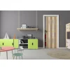 FORTE Kunststoff-Falttür Luciana B 88,5 x H 202 cm Esche holz 3 D 4 Fenster