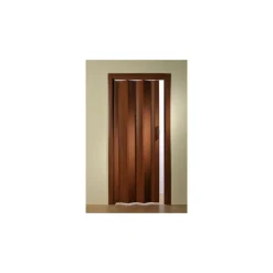 FORTE Kunststoff-Falttür Luciana B 88,5 x H 202 cm Mahagoni
