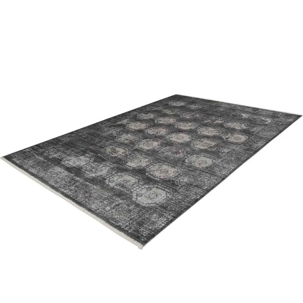 Fransenteppich „Baroque 700“, anthrazit
