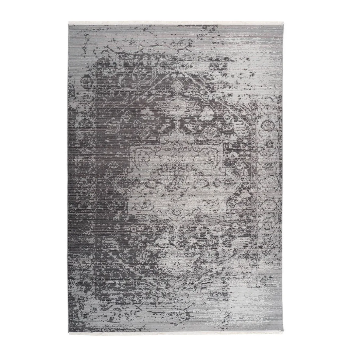 Fransenteppich Baroque 800 anthrazit
