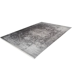 Fransenteppich Baroque 800 anthrazit