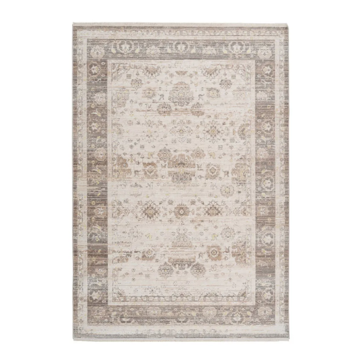 Fransenteppich „Baroque 1000“, beige