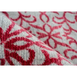Fransenteppich Baroque 200 rot