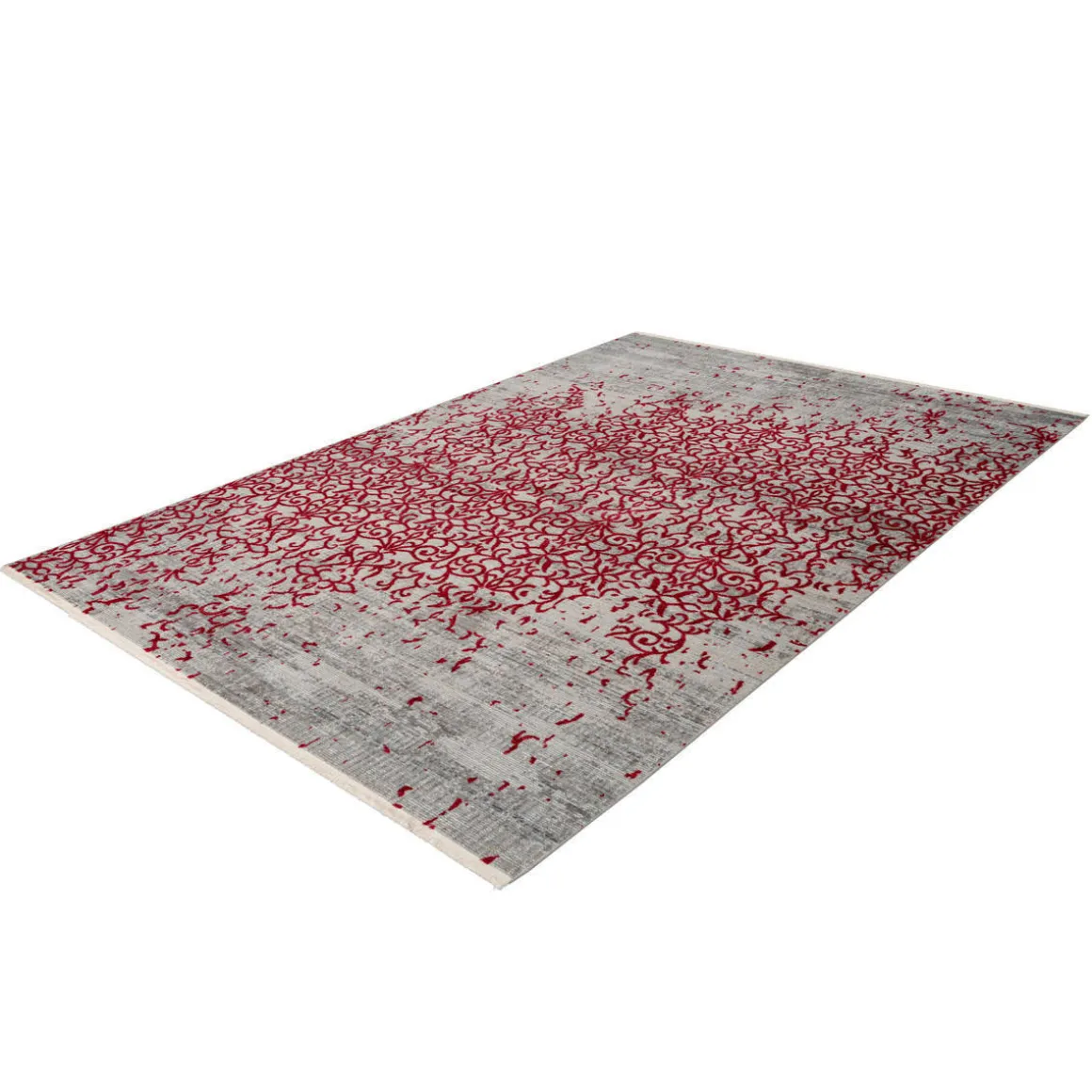 Fransenteppich „Baroque 200“, rot