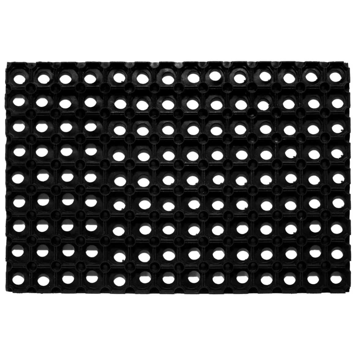 Fußmatte Gummiring 40 x 60 cm offen schwarz