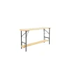 Fussbrett für Stehtische 200 x 27 cm Natur
