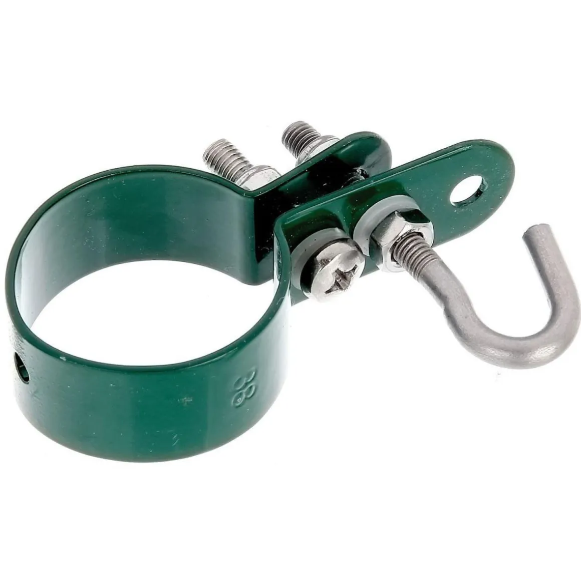 GAH Alberts Schelle für Geflechtspannstäbe verzinkt-grün 40 mm