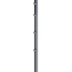 GAH Alberts Zaunpfosten inkl Klemmlasche anthrazit m Zubehör 60 x 40/1750 mm