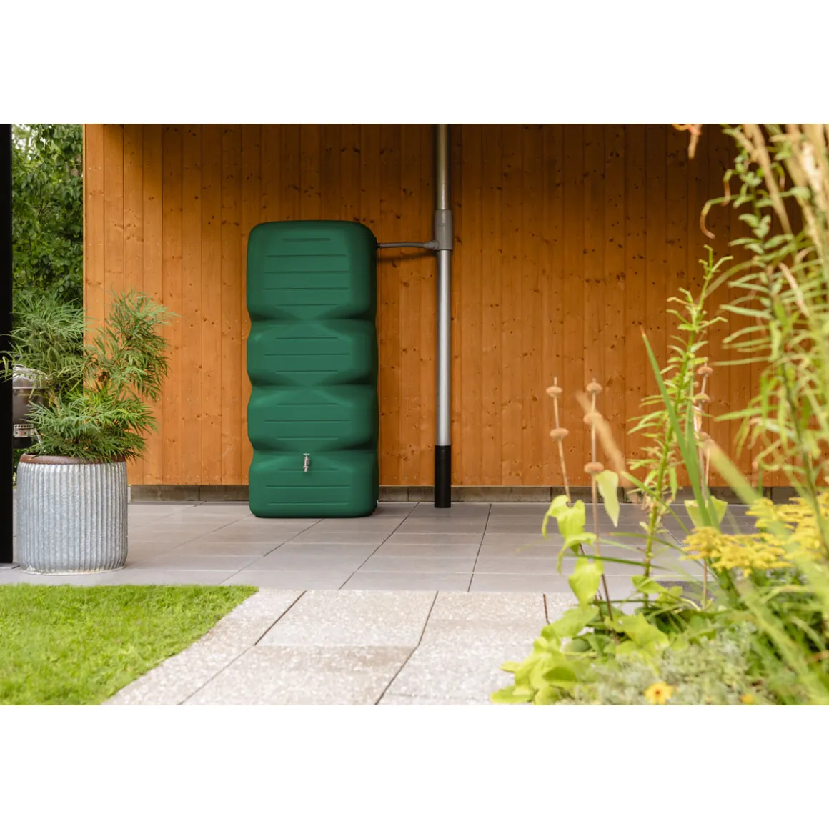 Garantia Gartentank Cubus 1000 Liter dunkelgrün