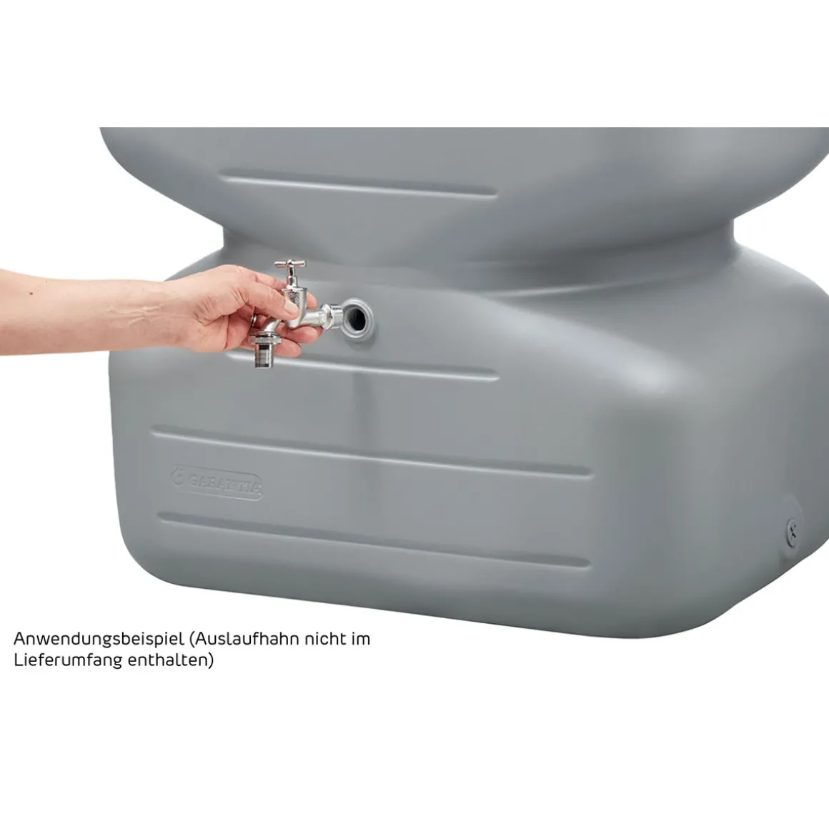Garantia Gartentank Cubus 700 Liter betongrau