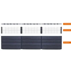 Garantia Hochbeet Ergo Quadro TurboPlus U L 80t Wood, inkl. FLORA Wassersparsystem