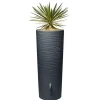 Garantia Regentonne Natura 2in1 350 Liter graphite grey inkl. Pflanzschale