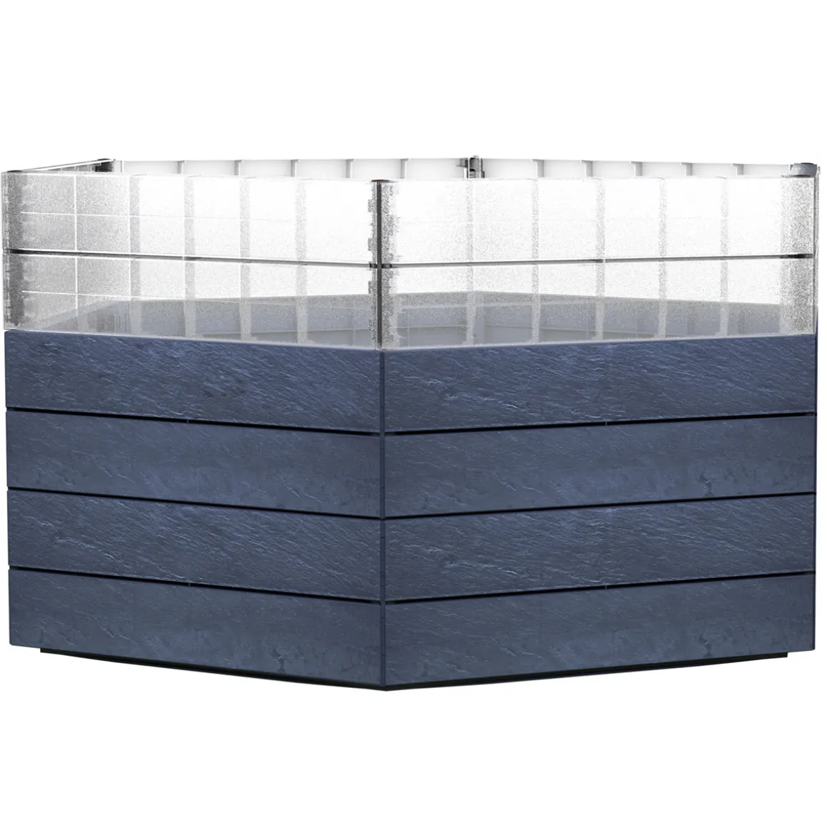 Garantia Hochbeet ERGO Turbo XL 75 Stone inkl FLORA