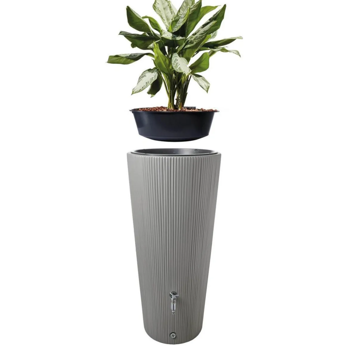 Garantia LINUS 2in1 Regenspeicher 220 L zinkgrau