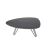 Garden Pleasure Tisch ALINA Aluminium, gesinterter Stein, schwarz