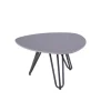 Garden Pleasure Tisch EMILIA Aluminium, gesinterter Stein, grau