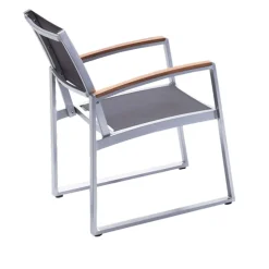 Garden Pleasure Tischgruppe AVA 5-tlg. Aluminium, Nonwood, Kunststoffgewebe