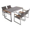 Garden Pleasure Tischgruppe AVA 5-tlg. Aluminium, Nonwood, Kunststoffgewebe