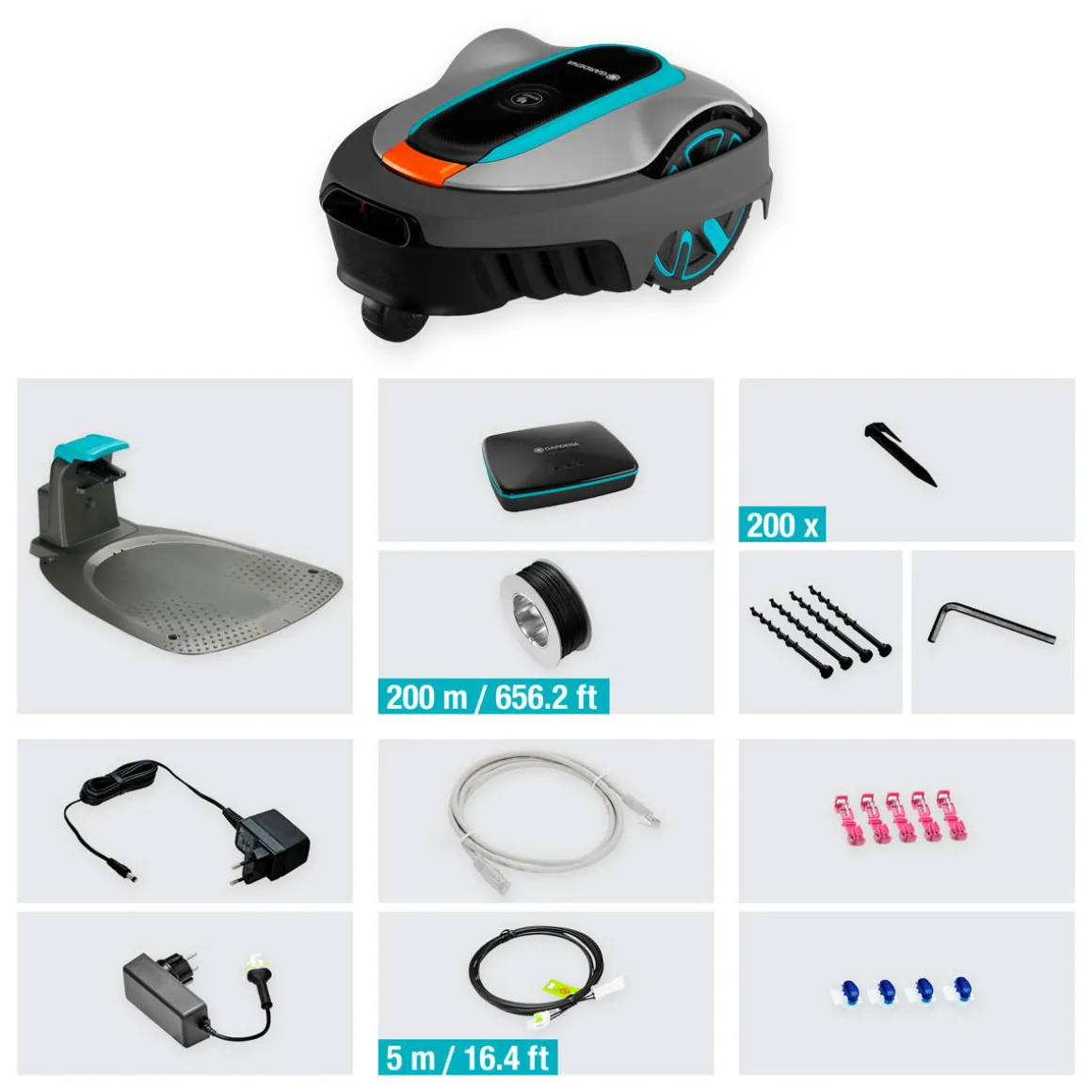 Gardena Mähroboter smart Sileno city 600 Set