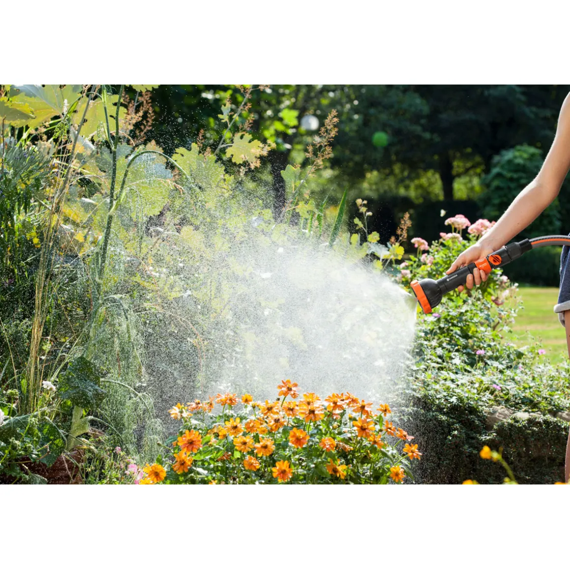 Gardena Profi-System-Spritz-Brause verpackt