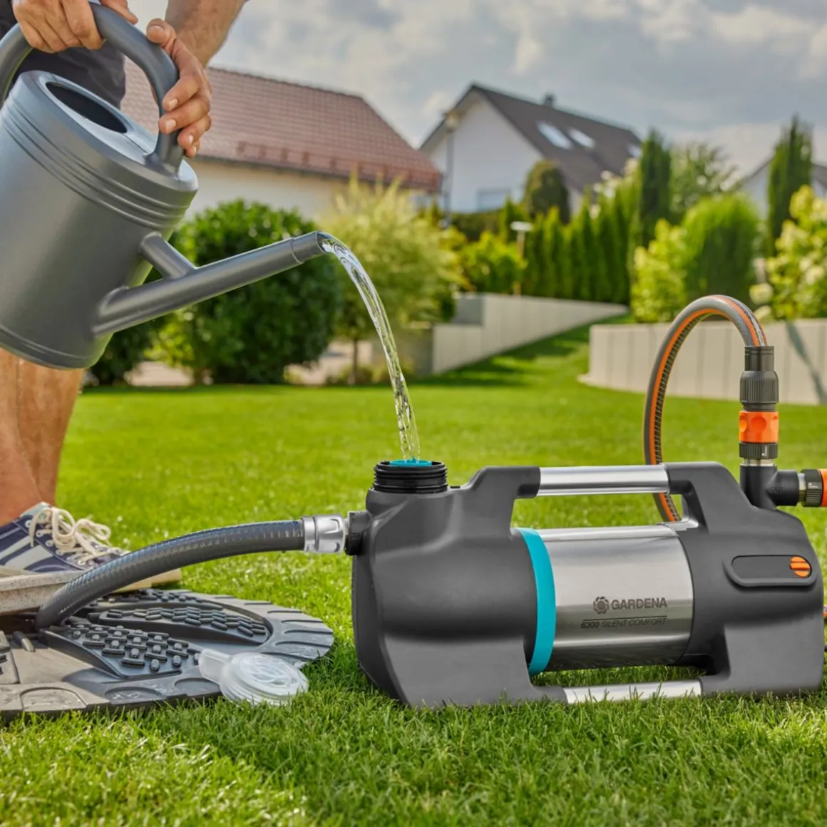 Gardena Sauggarnitur mit 4 m Saugschlauch