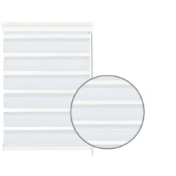 Gardinia Doppelrollo mit weißer Aluminiumkassette weiß