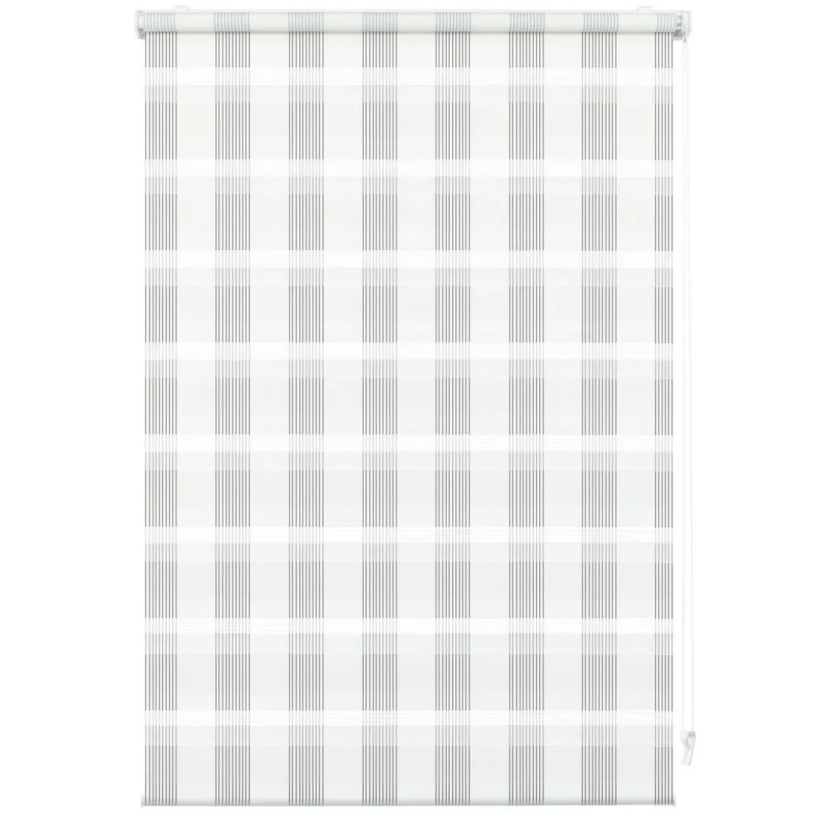 Gardinia EasyFix Rollo Karo 60 x 150 cm weiß