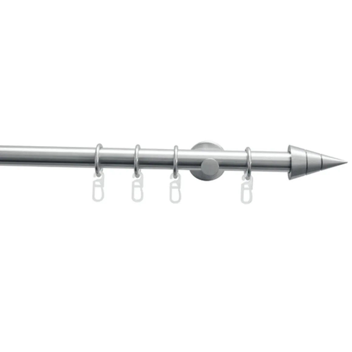 Gardinia Gardinenstange Kegel Durchmesser 20 mm 200 cm Edelstahl-optik
