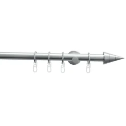 Gardinia Gardinenstange Kegel Durchmesser 20 mm 160 cm Edelstahl-optik