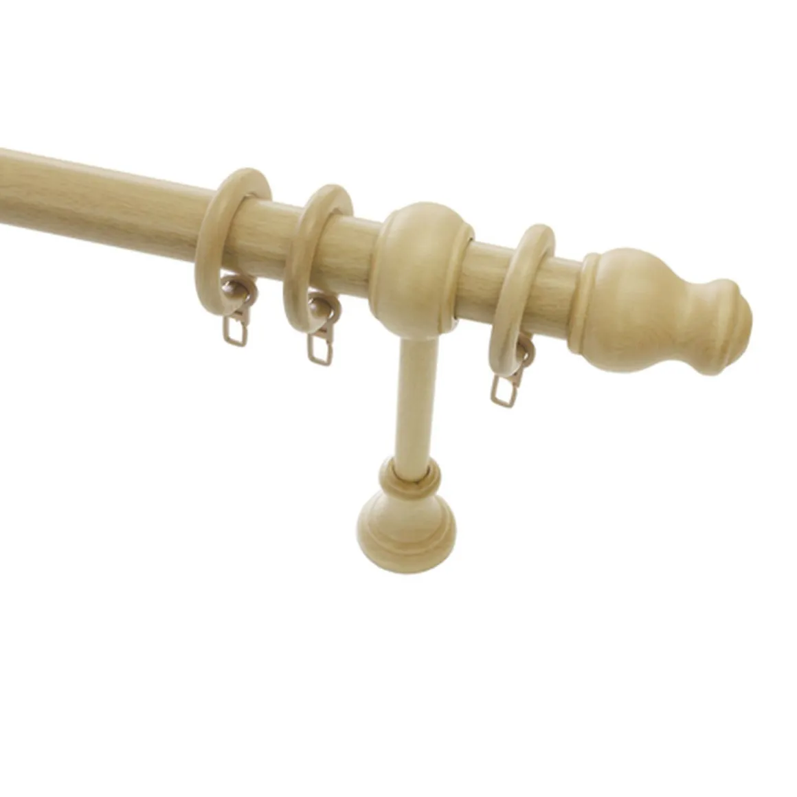 Gardinia Gardinenstange Lugano Classic Durchmesser 28 mm 200 cm Natur