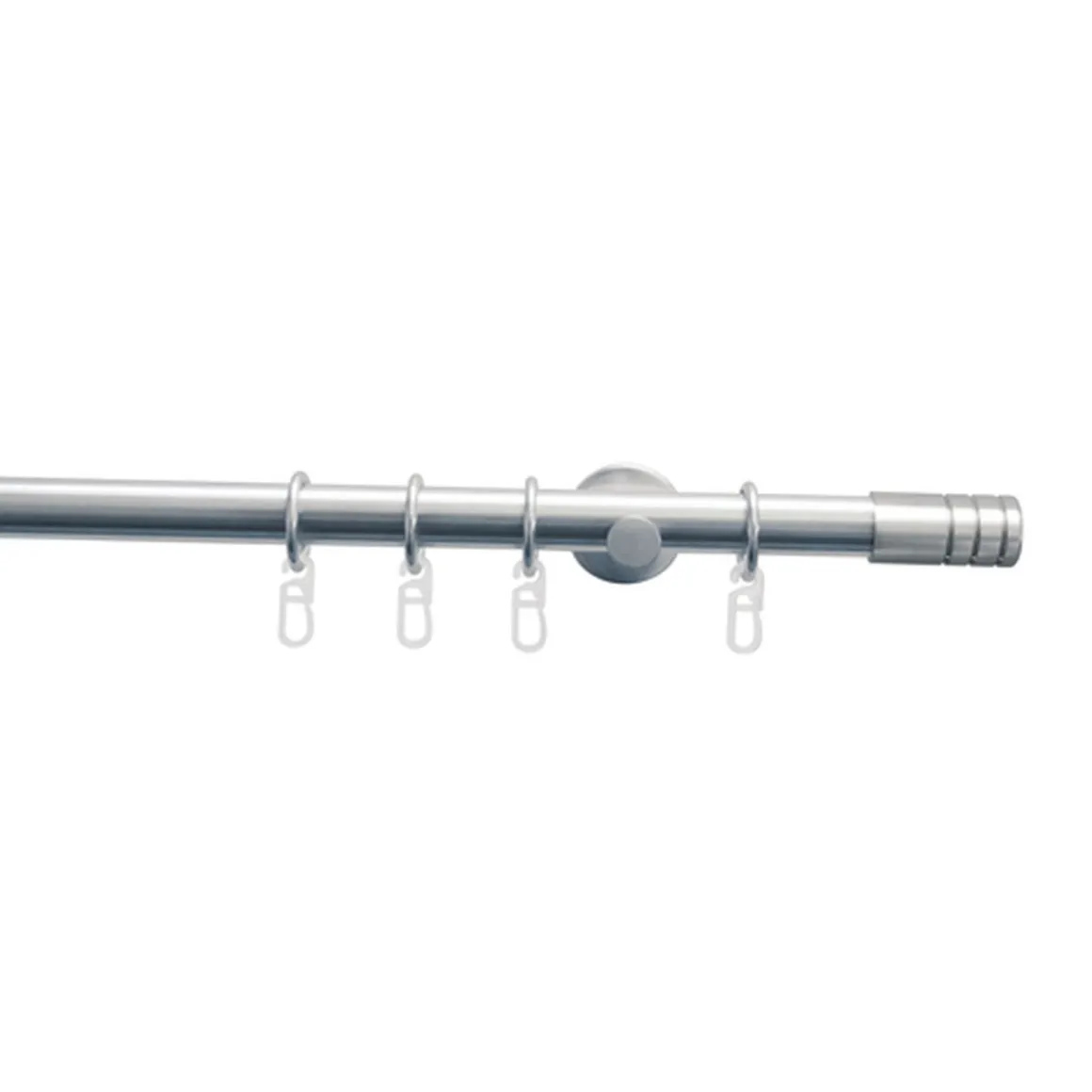 Gardinia Gardinenstange Zylinder Durchmesser 20 mm 160 cm Edelstahl-optik