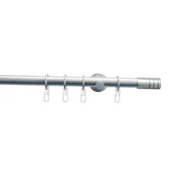 Gardinia Gardinenstange Zylinder Durchmesser 20 mm 120 cm Edelstahl-optik
