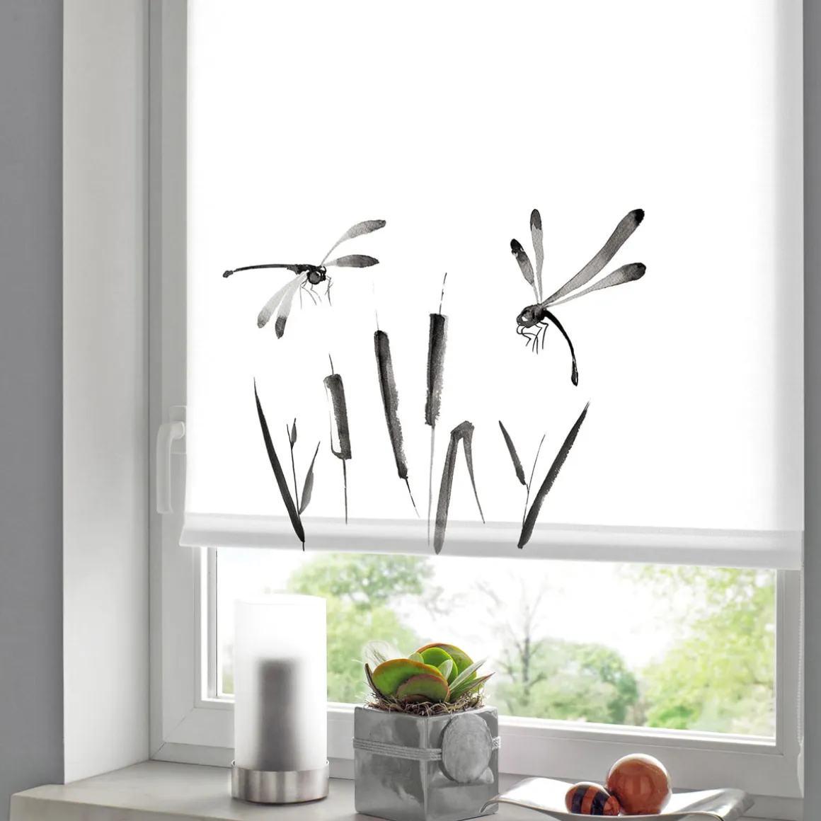 Gardinia Motiv-Rollo Japandi Dragonfly 45 x 150 cm