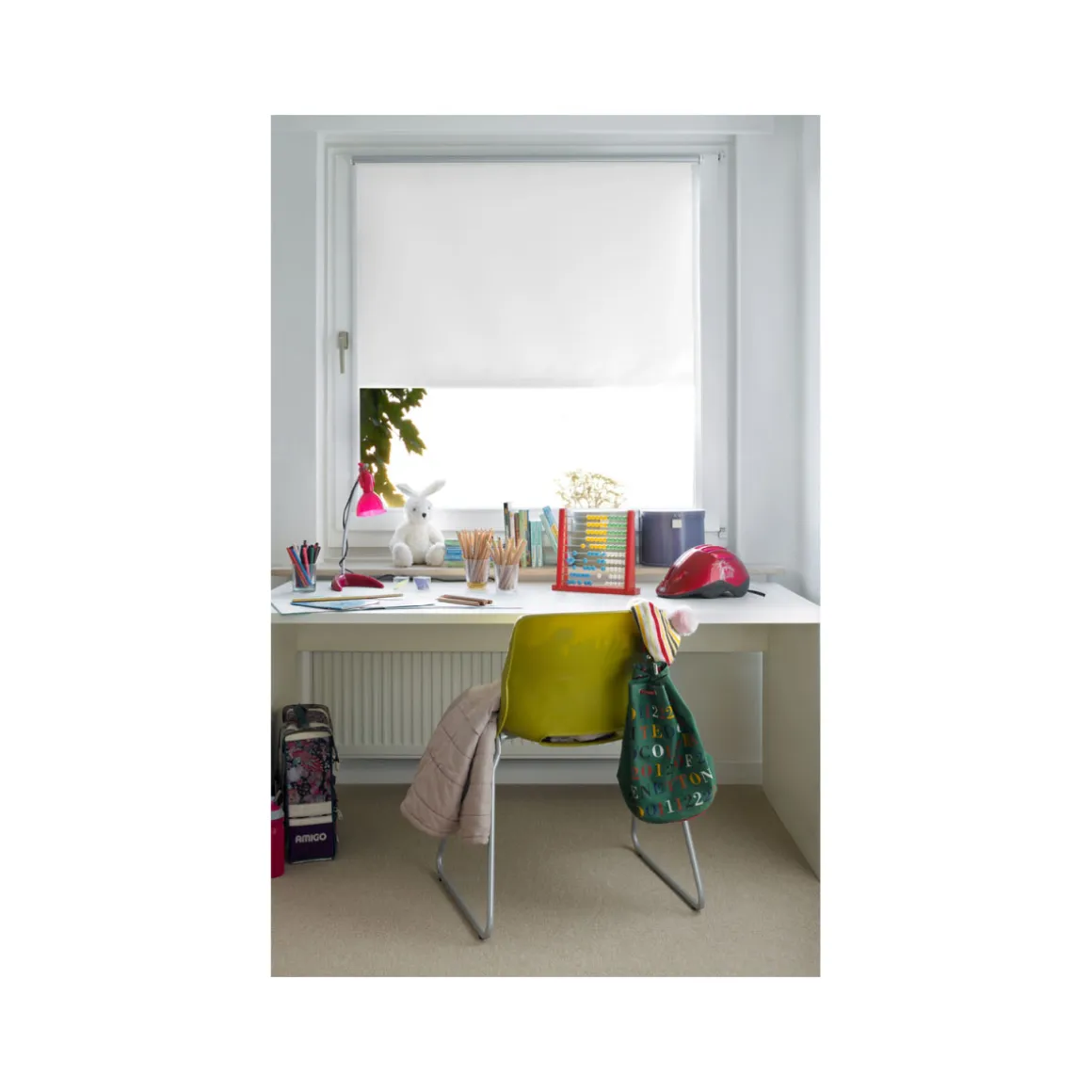 Gardinia Rollo Easyfix Uni Thermo energiesparend 75 x 150 cm weiß