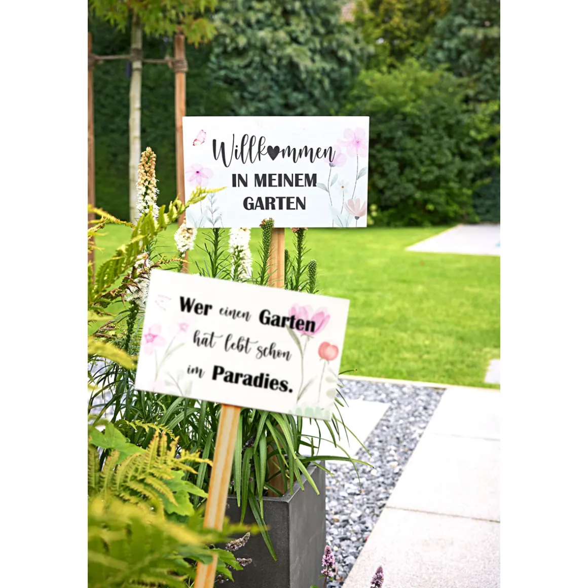 Gartenstecker Paradiesgarten