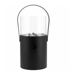 Gas-Windlicht Cosiscoop schwarz 16 x 30 x 16 cm
