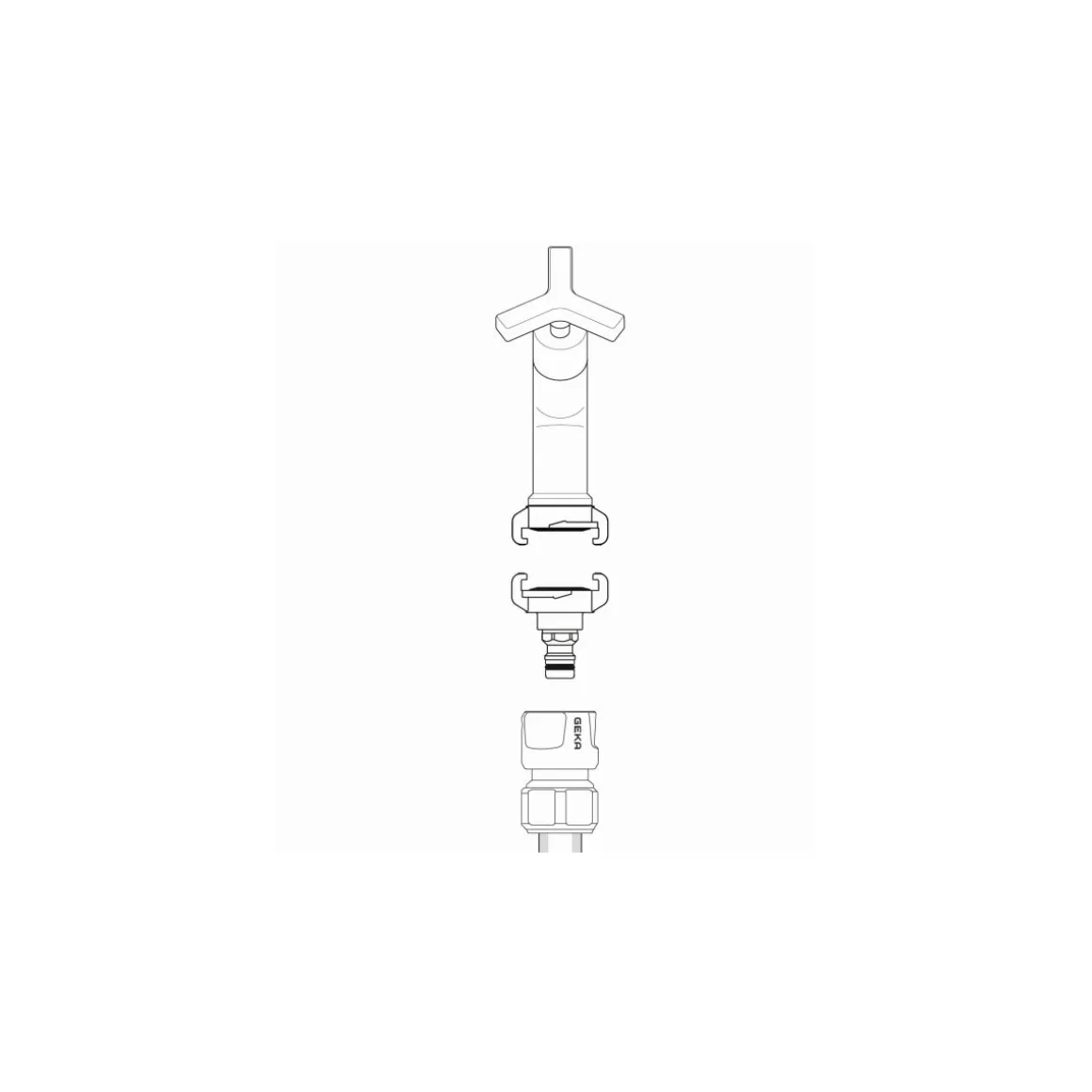 GEKA Adapter Klaue und Stecker