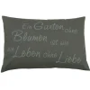 GO-DE Spruechekissen m Fuellung Sophia 2947 ca 40 x 40 cm anthrazit